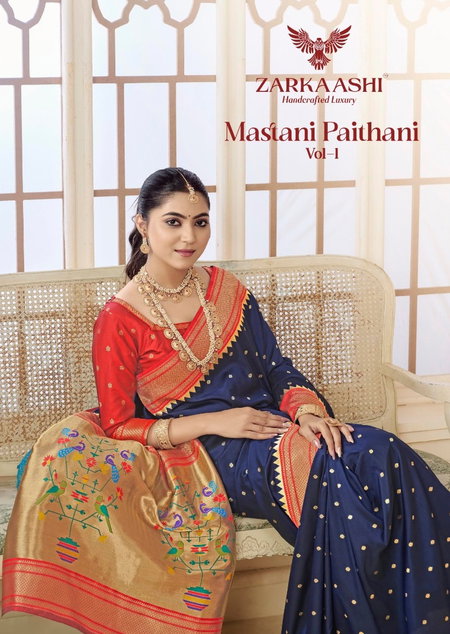 Mastani Paithani Vol 1 By Zarkaashi Katan Silk Saree Wholesalers In Surat